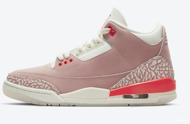 HYPE CK9246-600 3 Rust Jordan Retro Pink (W) 0806